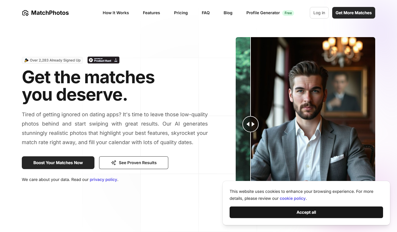 MatchPhotos app screenshot