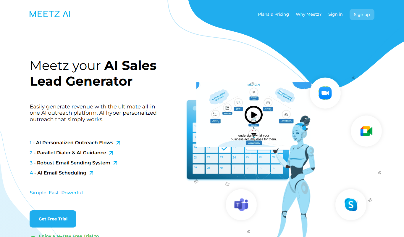 Meetz AI app screenshot