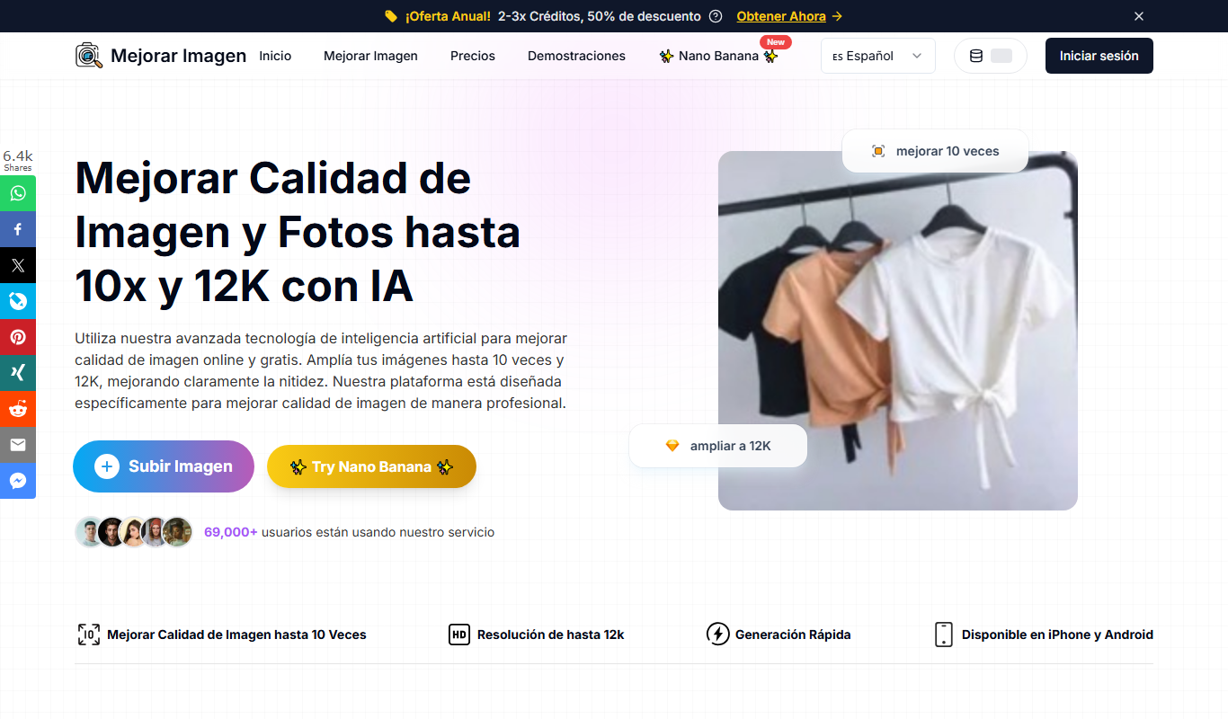 Mejorar Imagen app screenshot