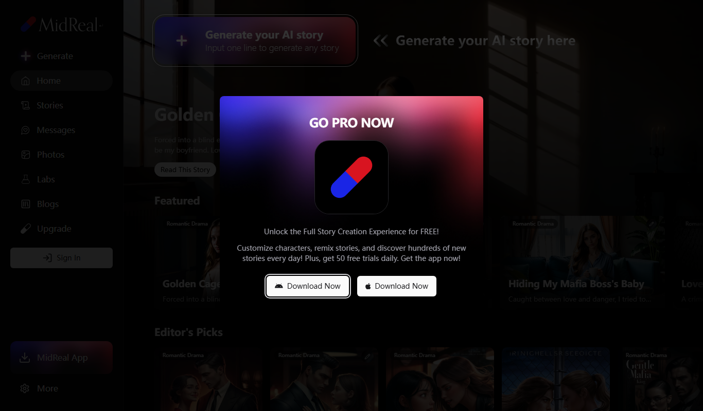 MidReal app screenshot