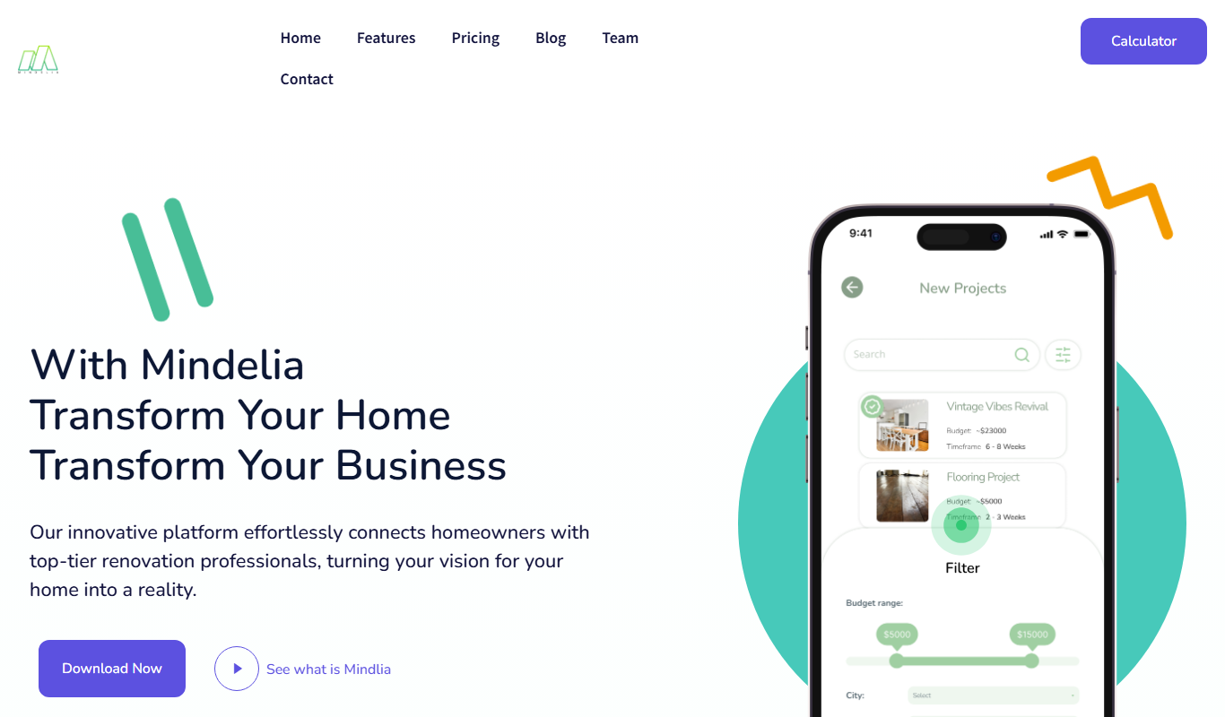 Mindelia app screenshot