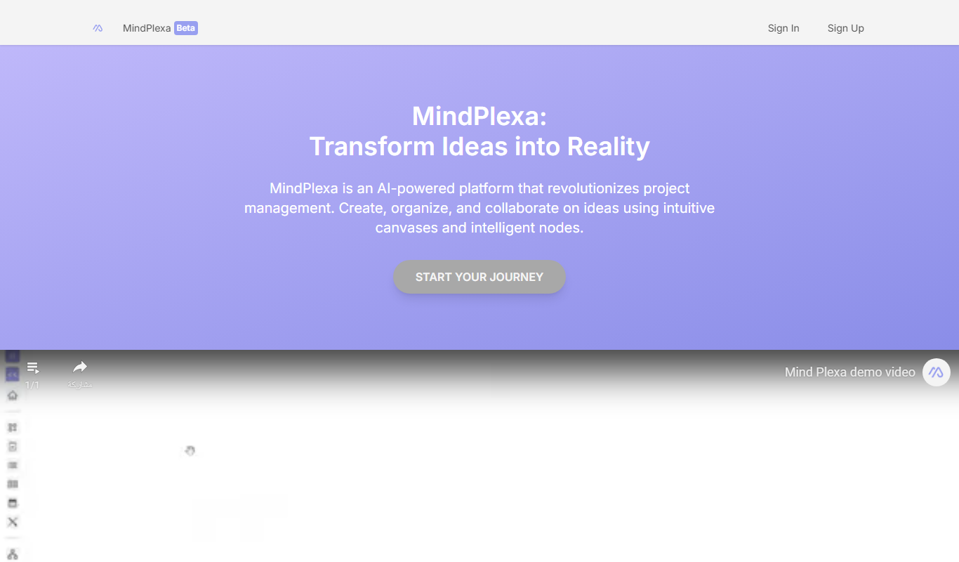 MindPlexa: Visual Workspace with AI Help app screenshot