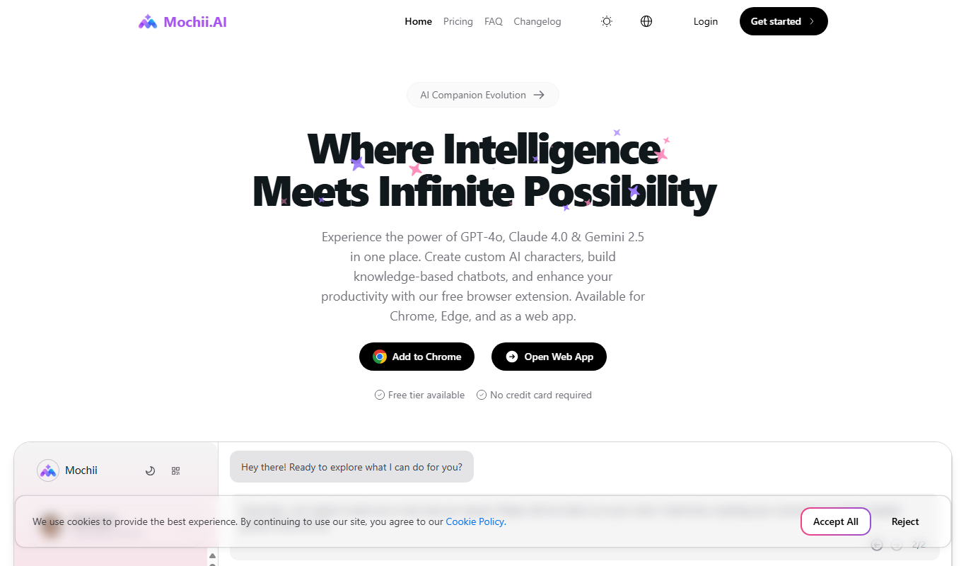 Mochii app screenshot