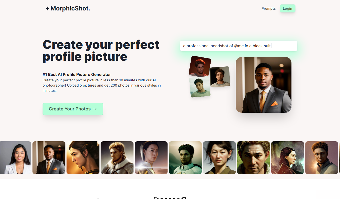 MorphicShot app screenshot