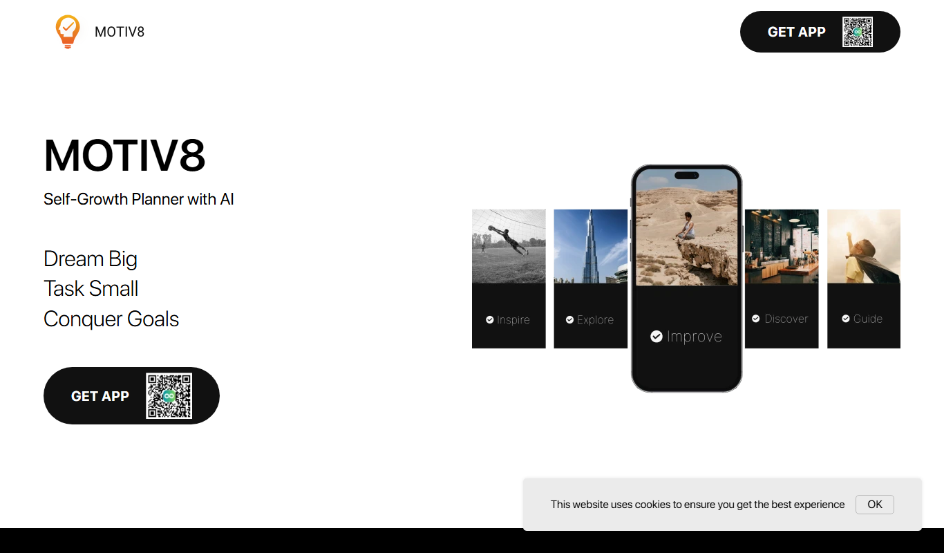 MOTIV8 app screenshot