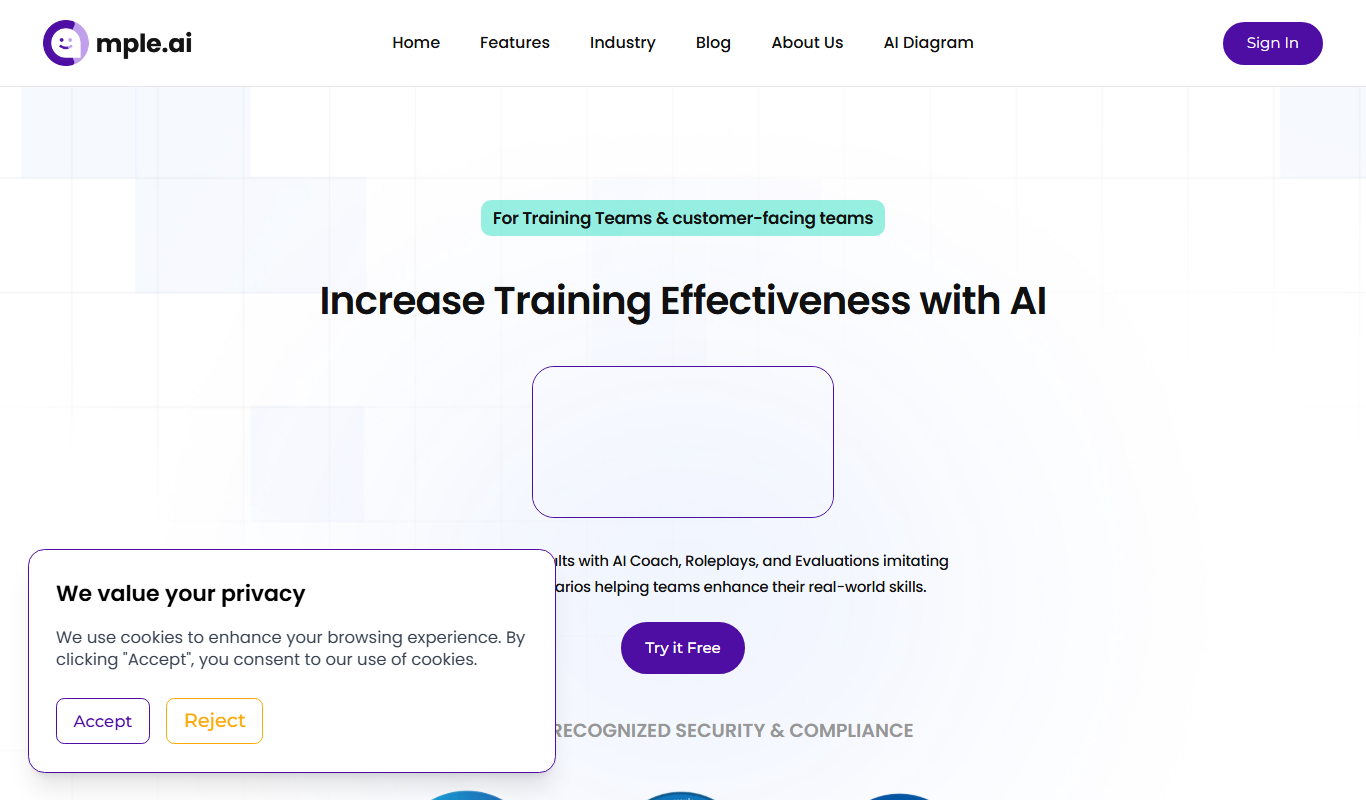 mple.ai app screenshot