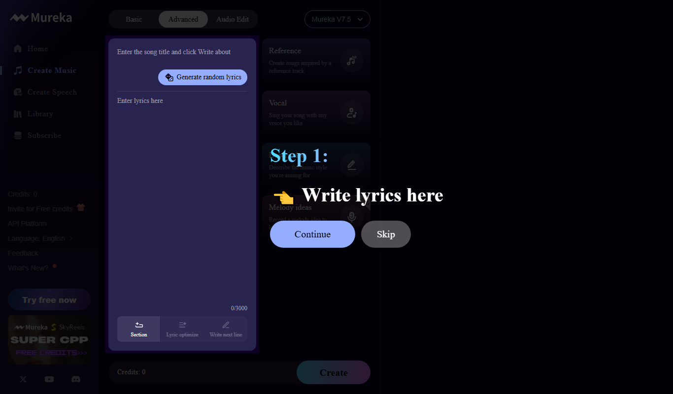 Mureka app screenshot