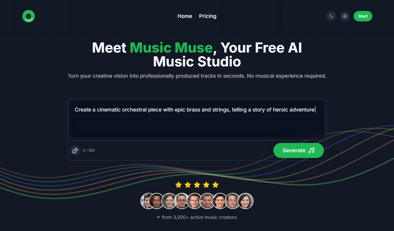 MusicMuse app screenshot
