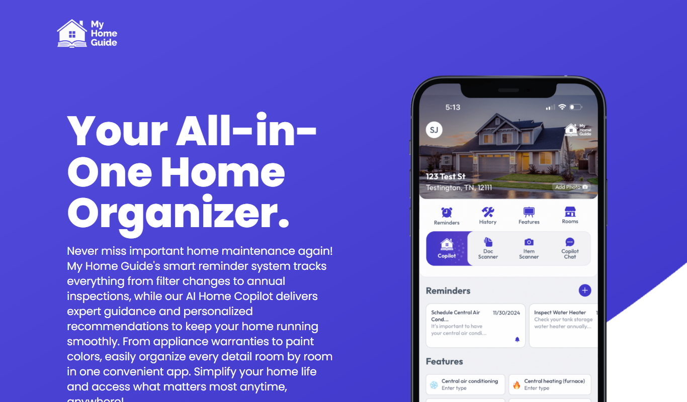 Screenshot of the My Home Guide – interface