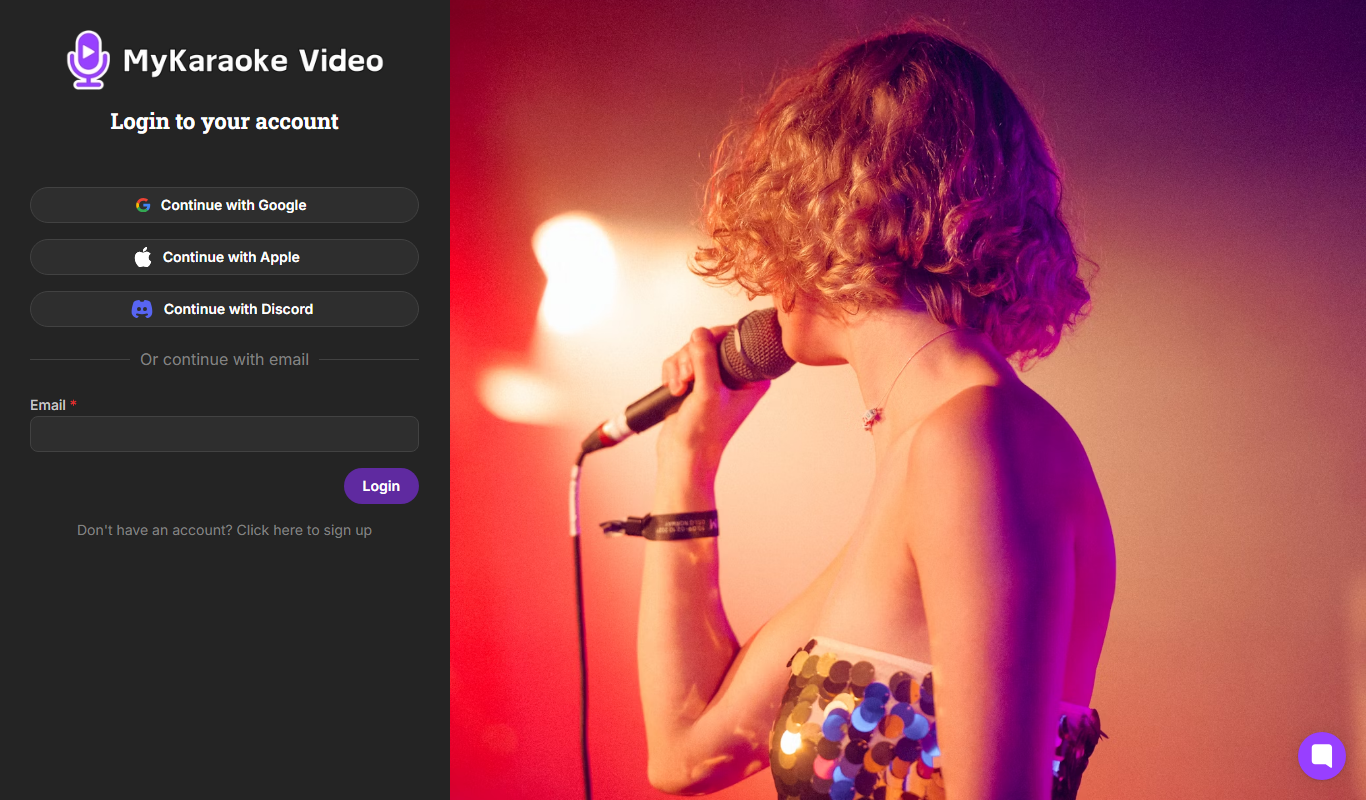 MyKaraoke Video app screenshot