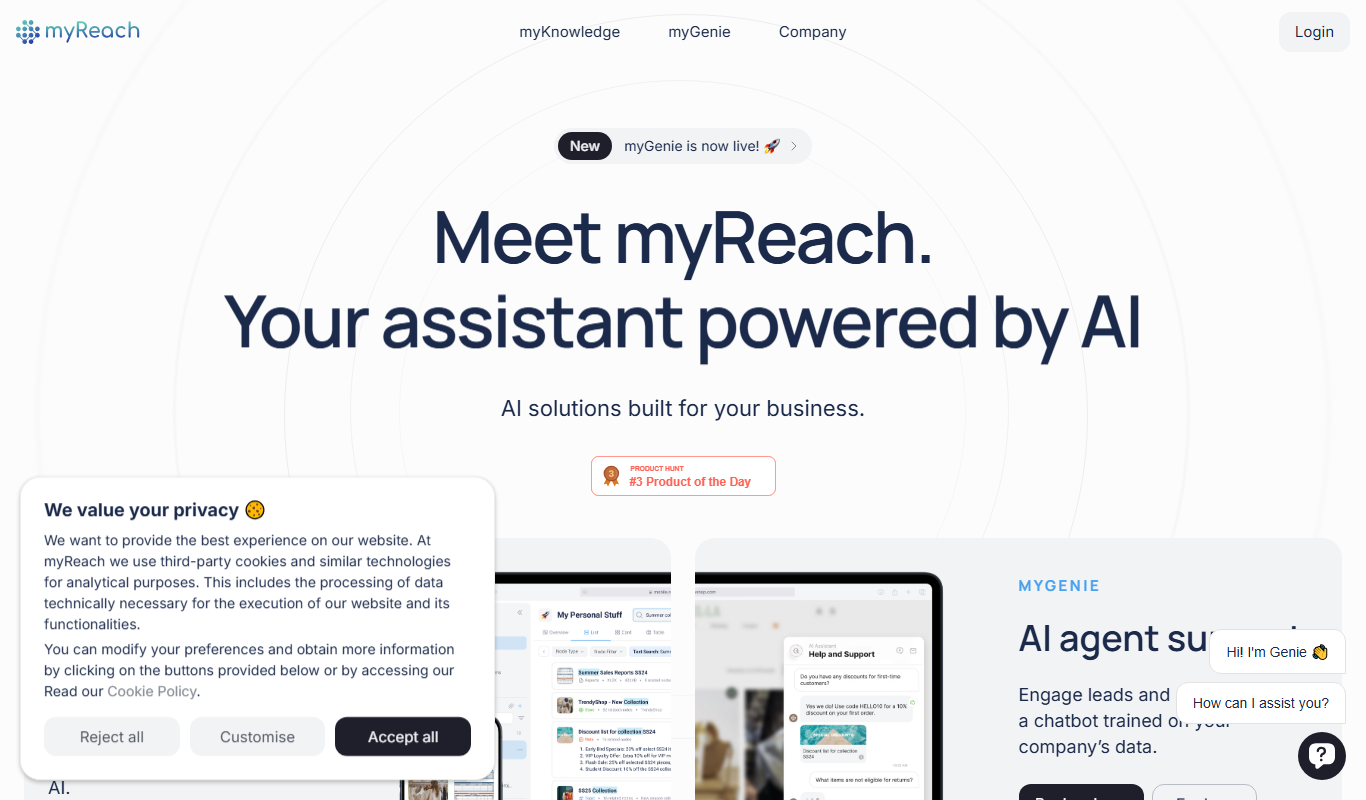 myReach app screenshot