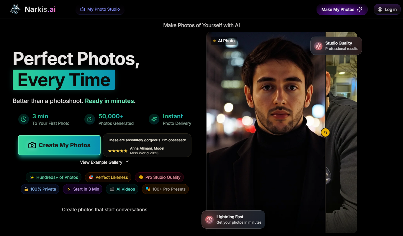 Narkis.ai app screenshot