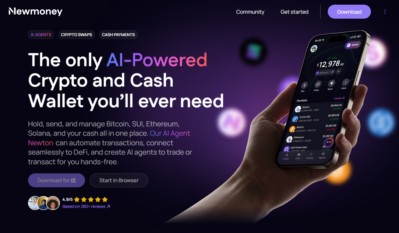 Newmoney.AI app screenshot
