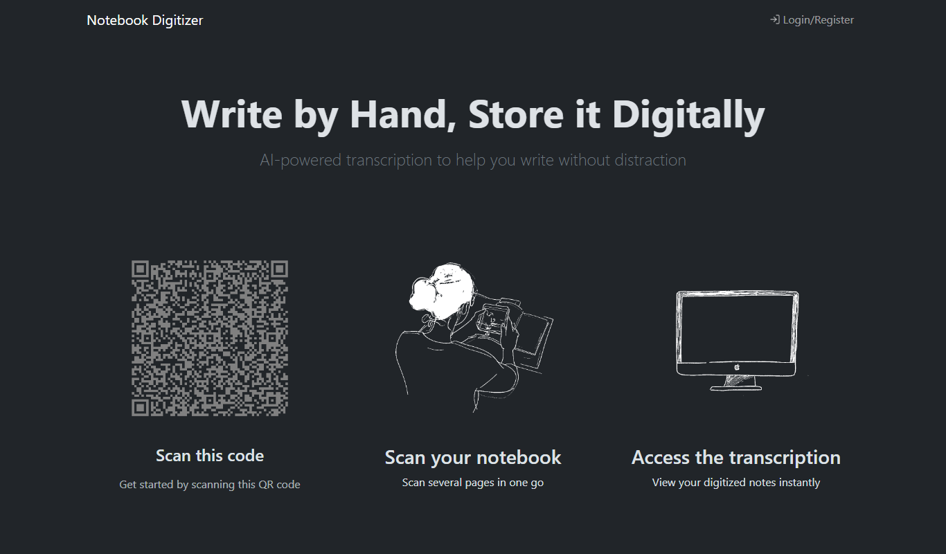 Notebook Digitizer app screenshot