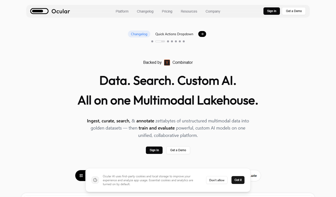 Ocular AI app screenshot