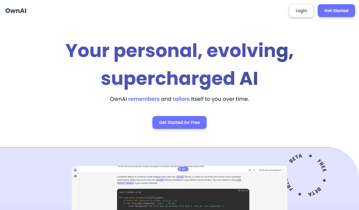 OwnAI app screenshot