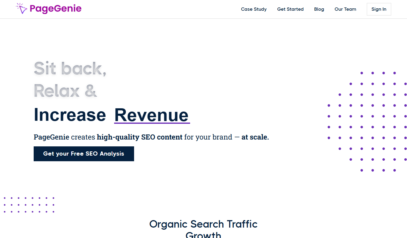 PageGenie app screenshot