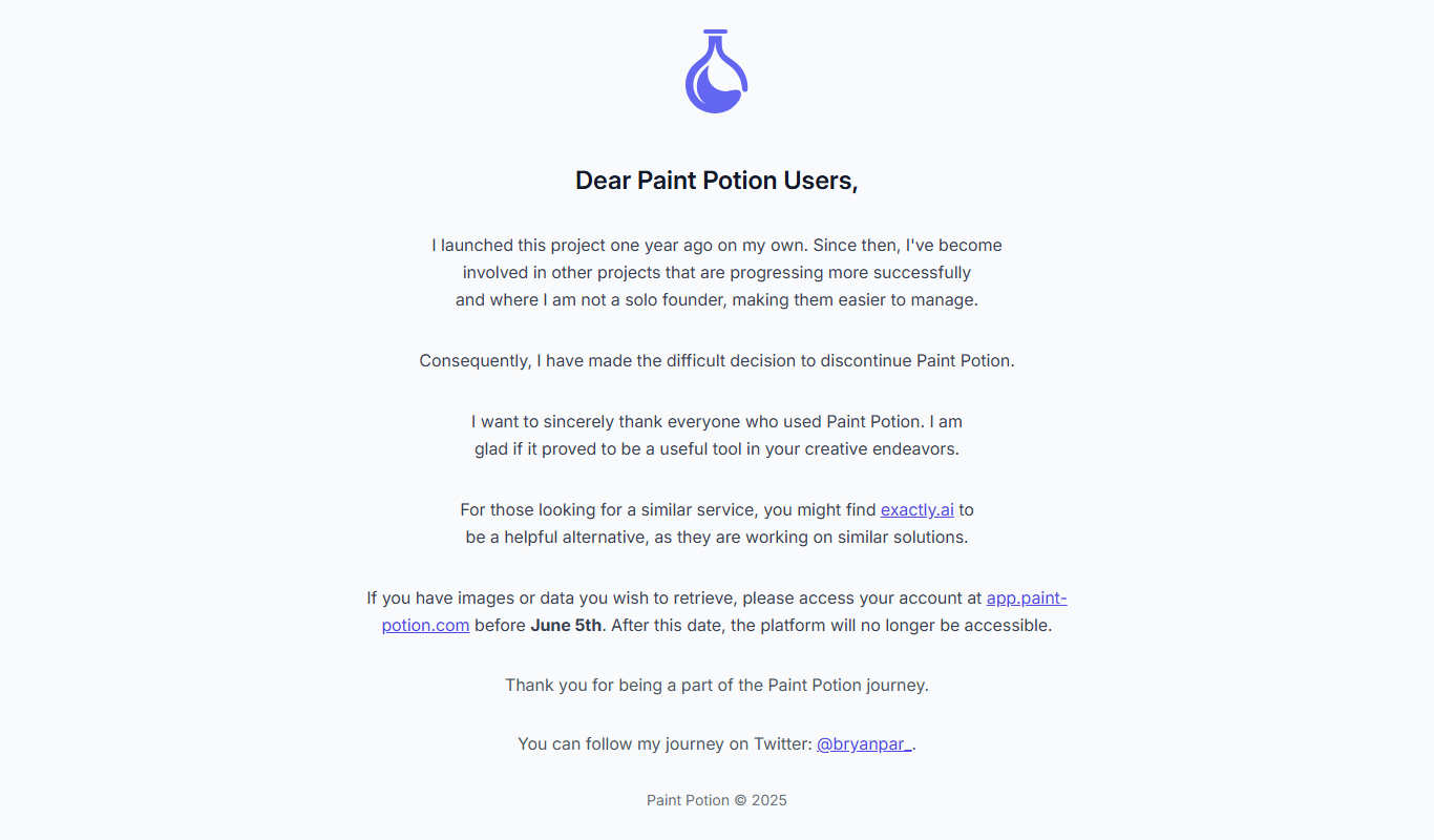Paint Potion app screenshot