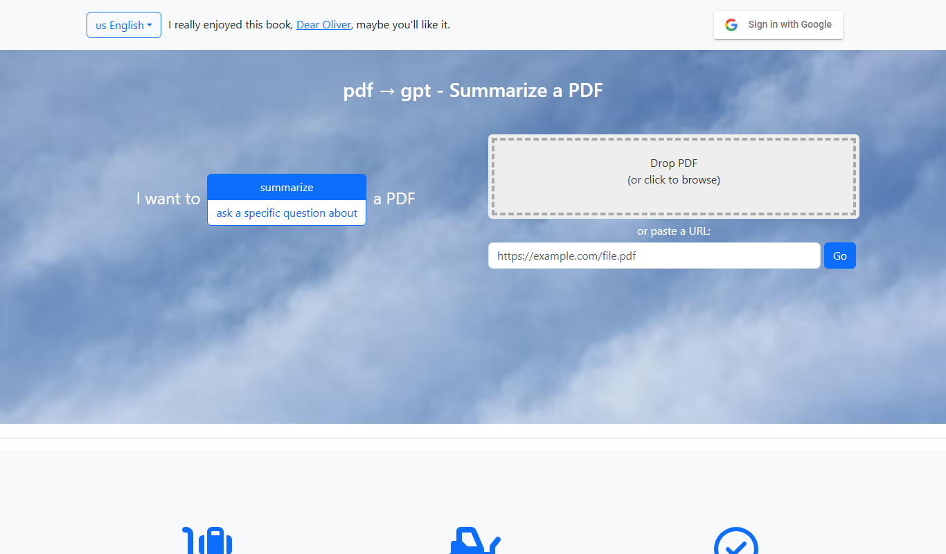 pdf2gpt app screenshot