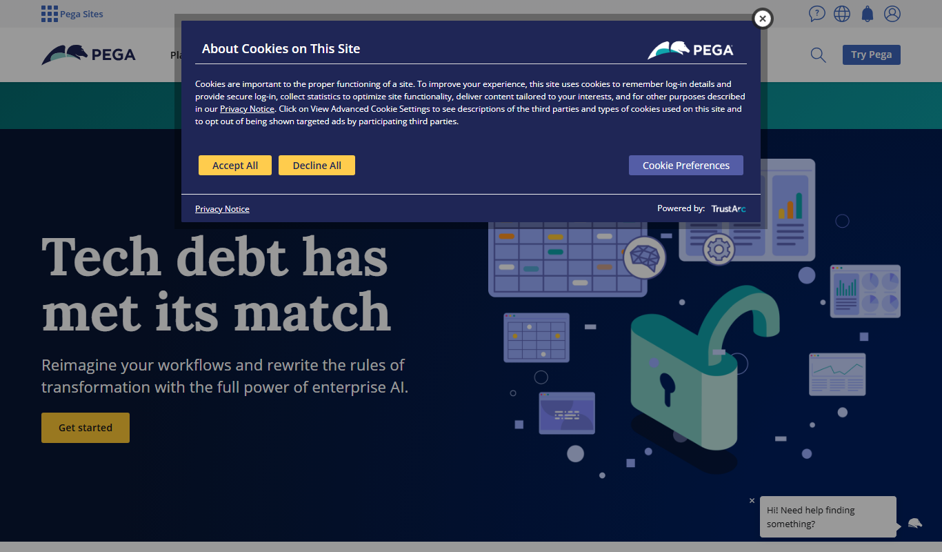 Pega Systems app screenshot