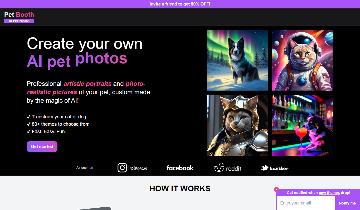 Pet Booth: AI Pet Photos app screenshot