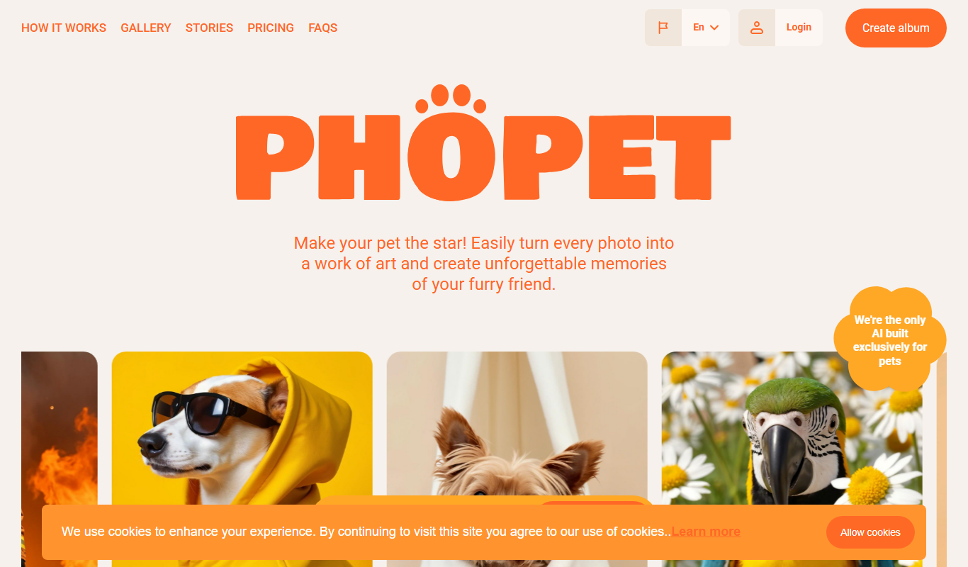 Phopet app screenshot