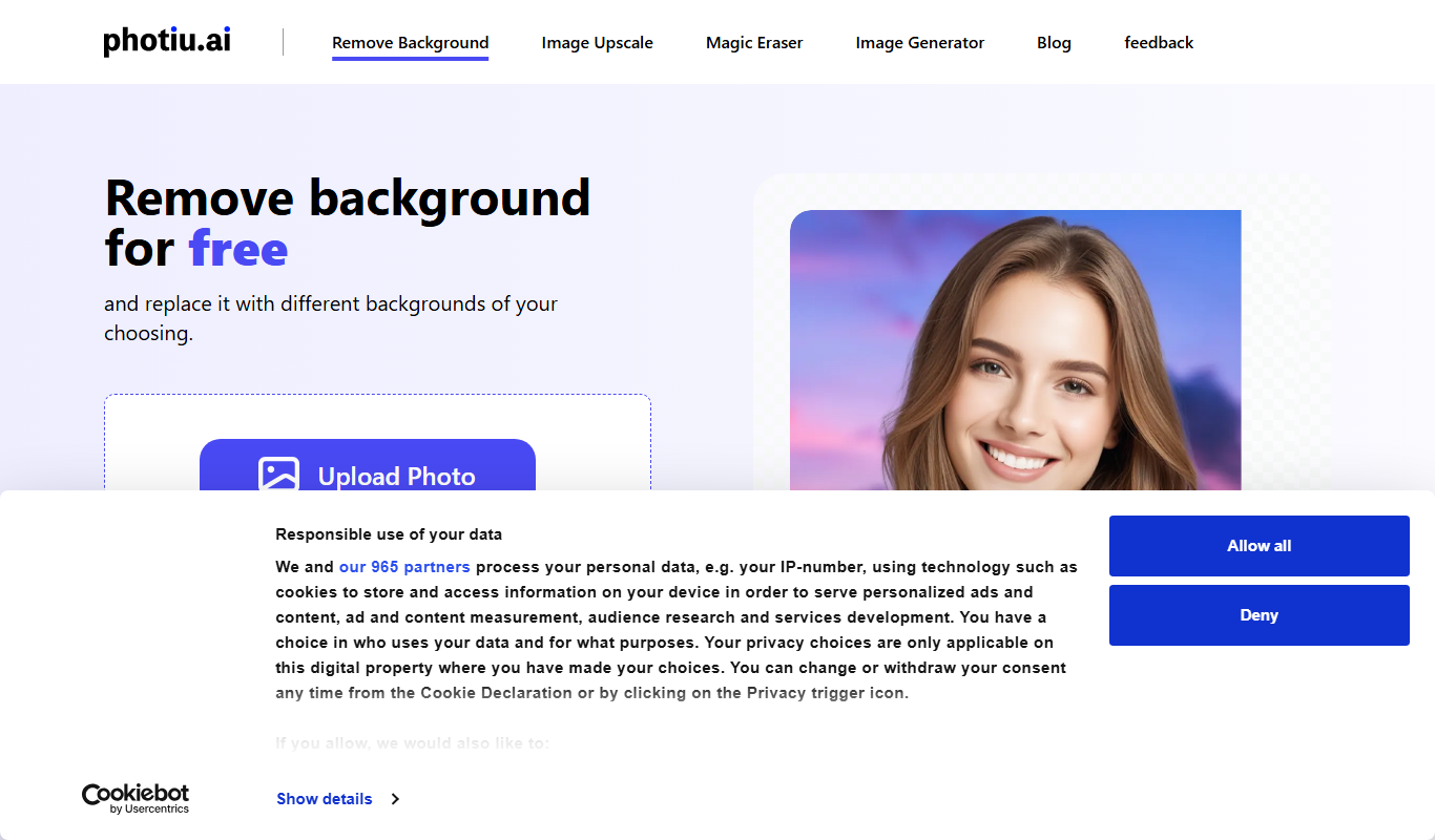 Photiu.AI app screenshot