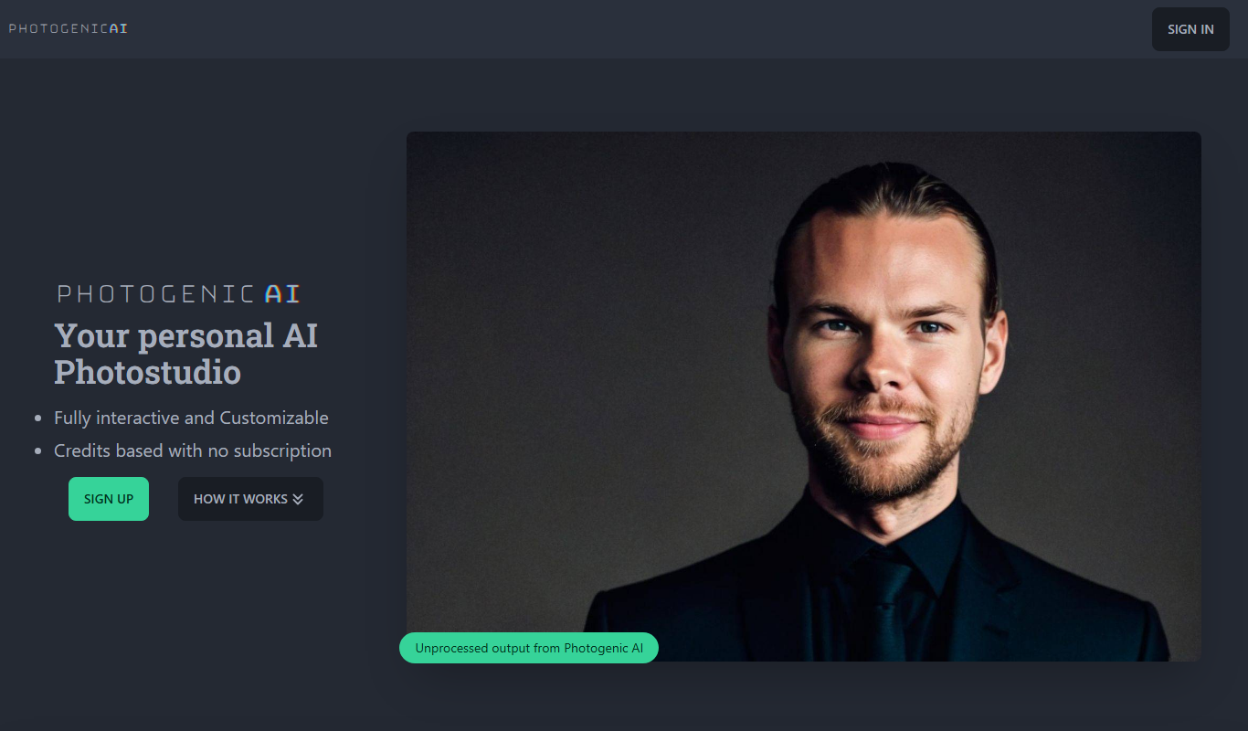 PhotogenicAI app screenshot