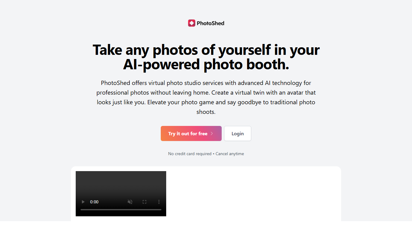 Screenshot of the Photoshed interface