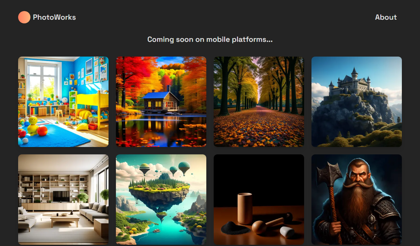 PhotoWorks.ai app screenshot