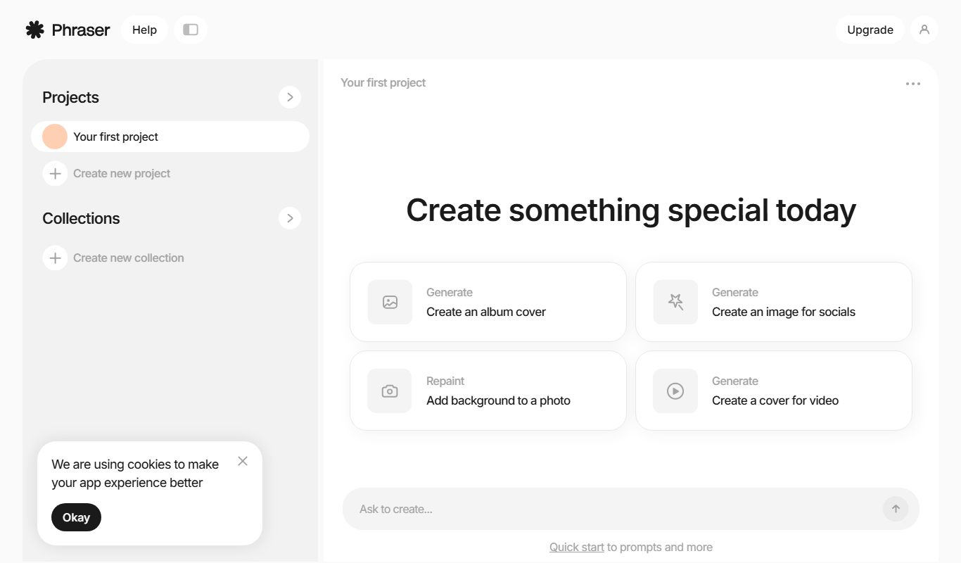 Phraser app screenshot