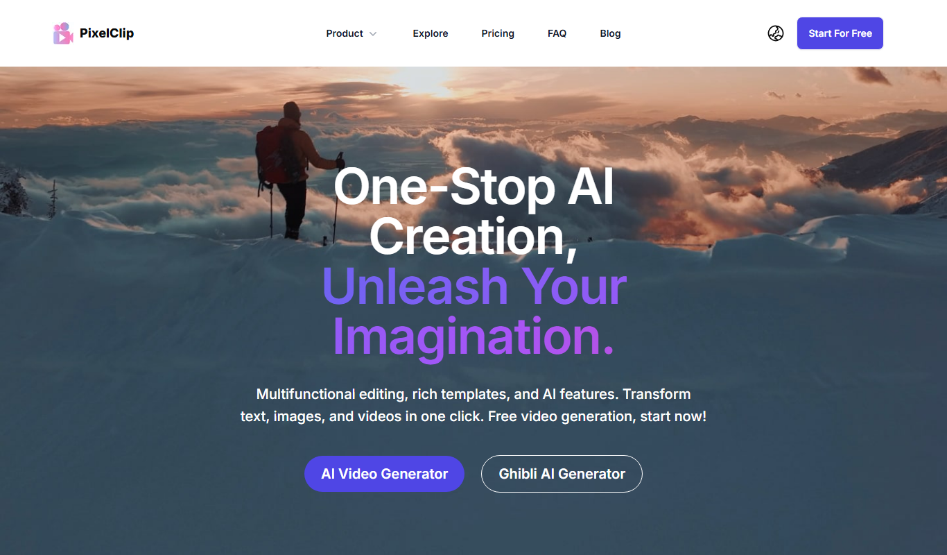 PixelClip AI app screenshot