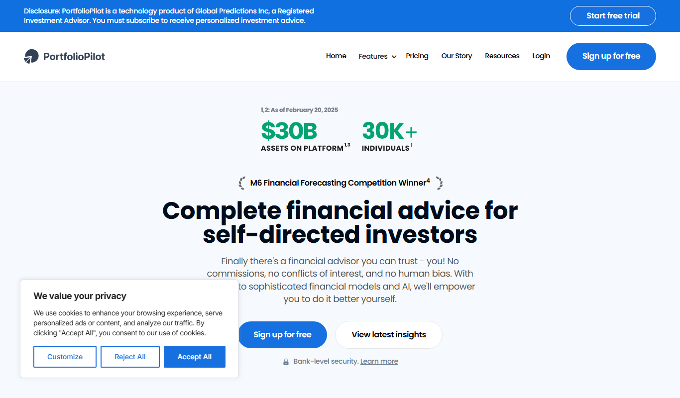 PortfolioPilot app screenshot