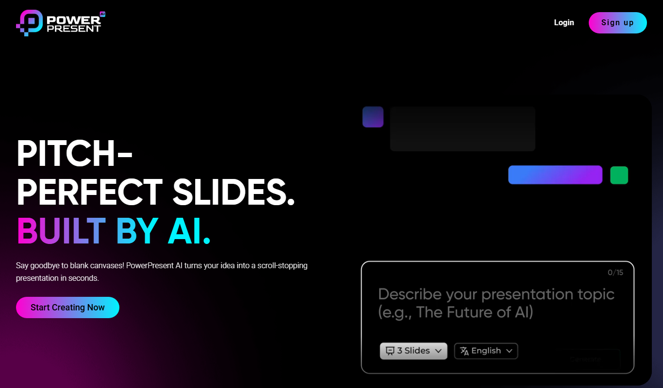 Powerpresent AI app screenshot
