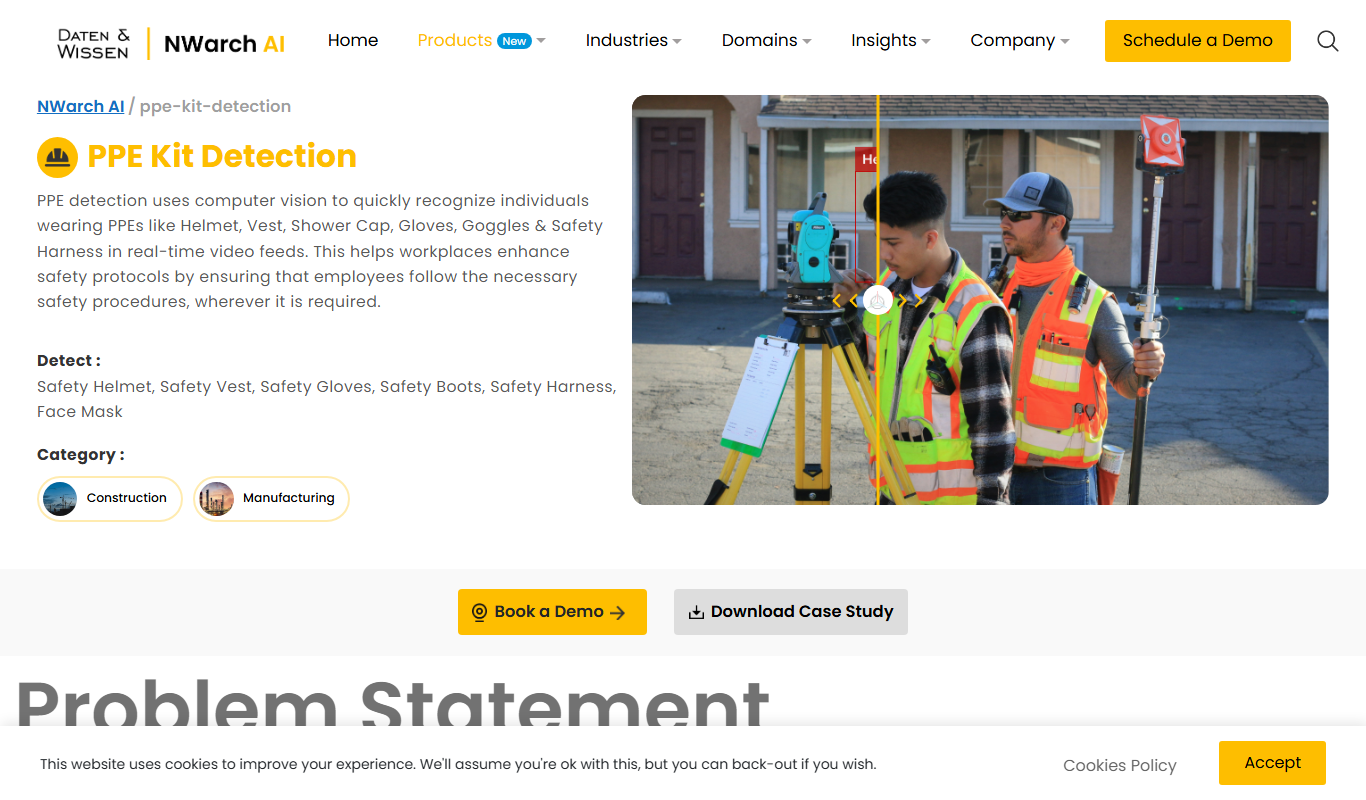 Screenshot of the PPE Kit Detection Ag… interface