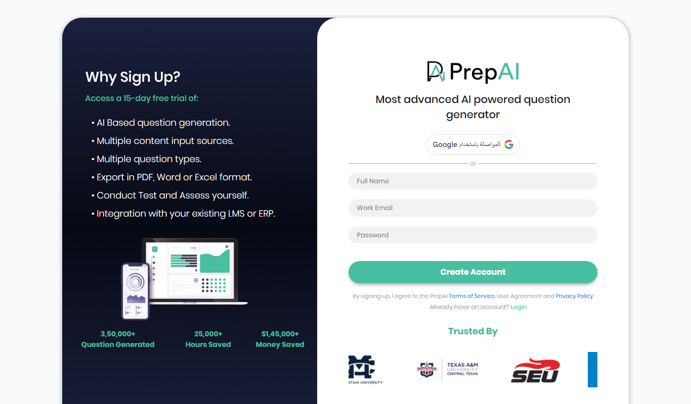 PrepAI app screenshot