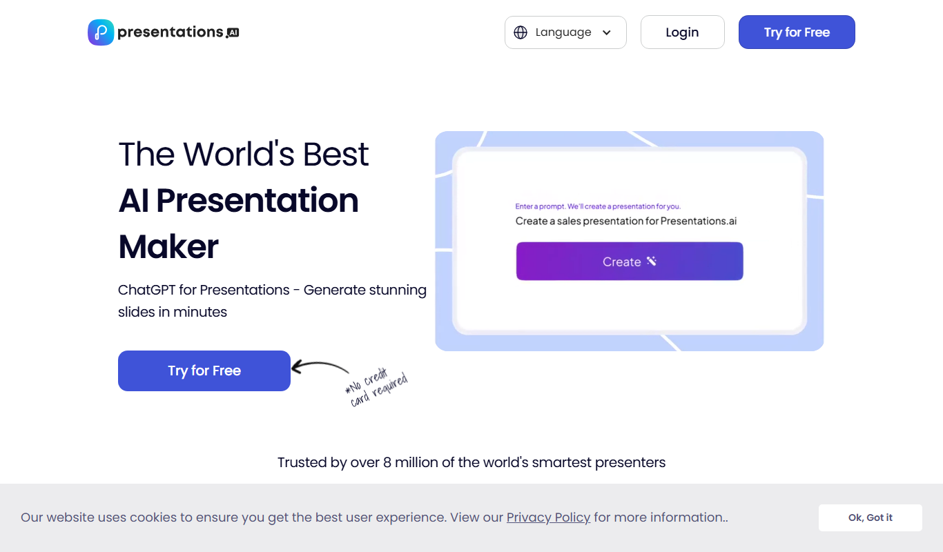 Presentations.ai app screenshot