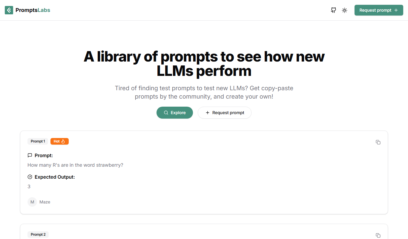 PromptsLabs app screenshot