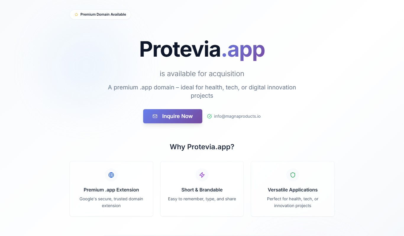 Protevia app screenshot