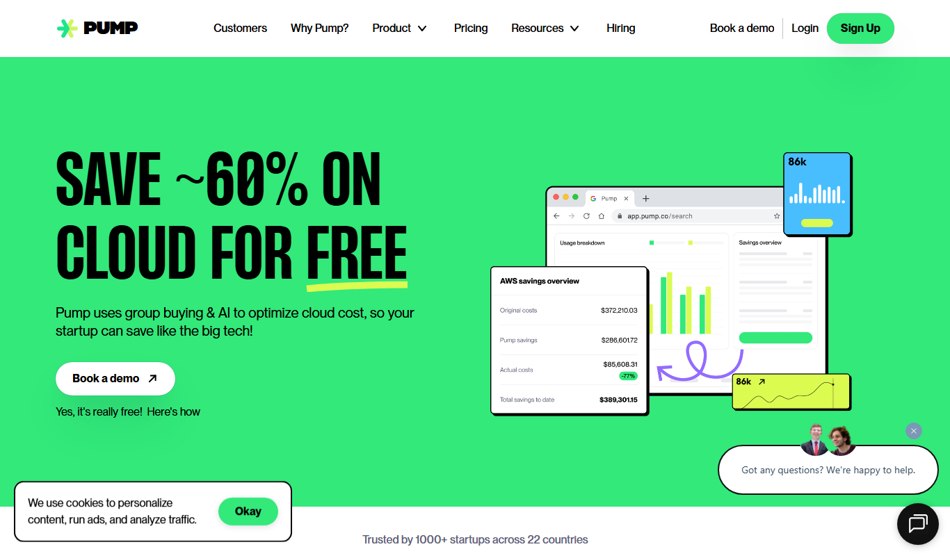 Pump app screenshot