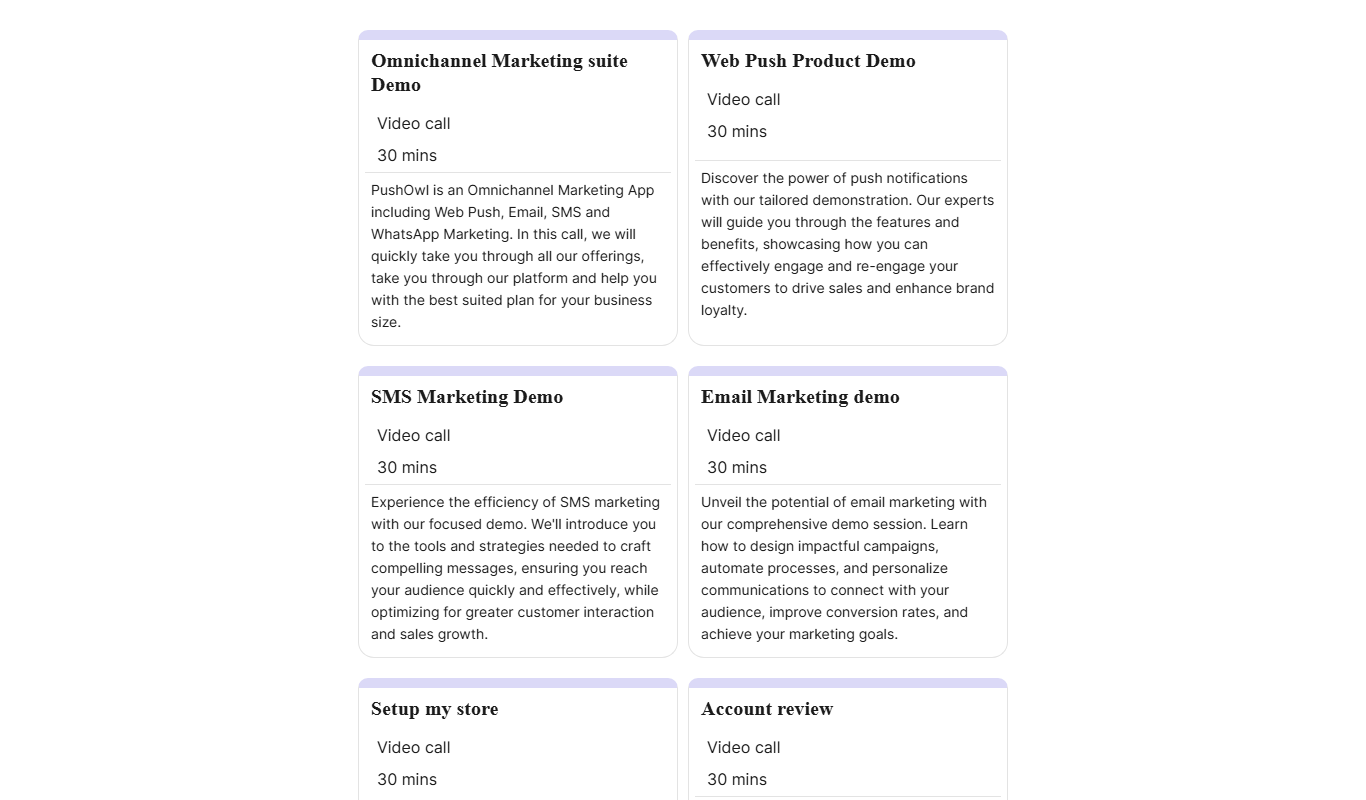 Screenshot of the PushOwl’s AI Email Template Generator interface