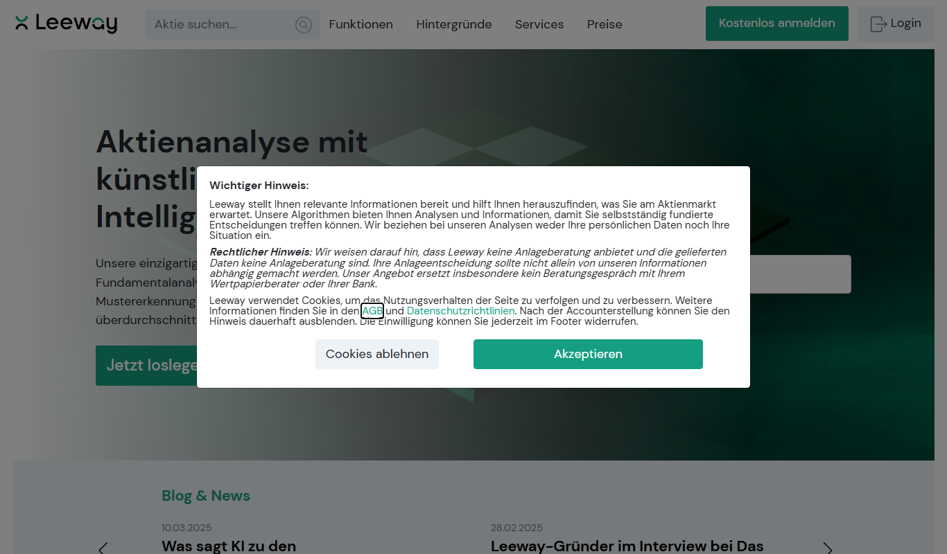 Screenshot of PWP Leeway AI content generation interface