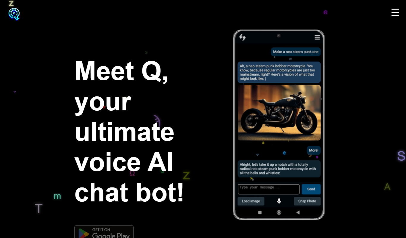Q – The Ultimate AI Voice Chatbot app screenshot