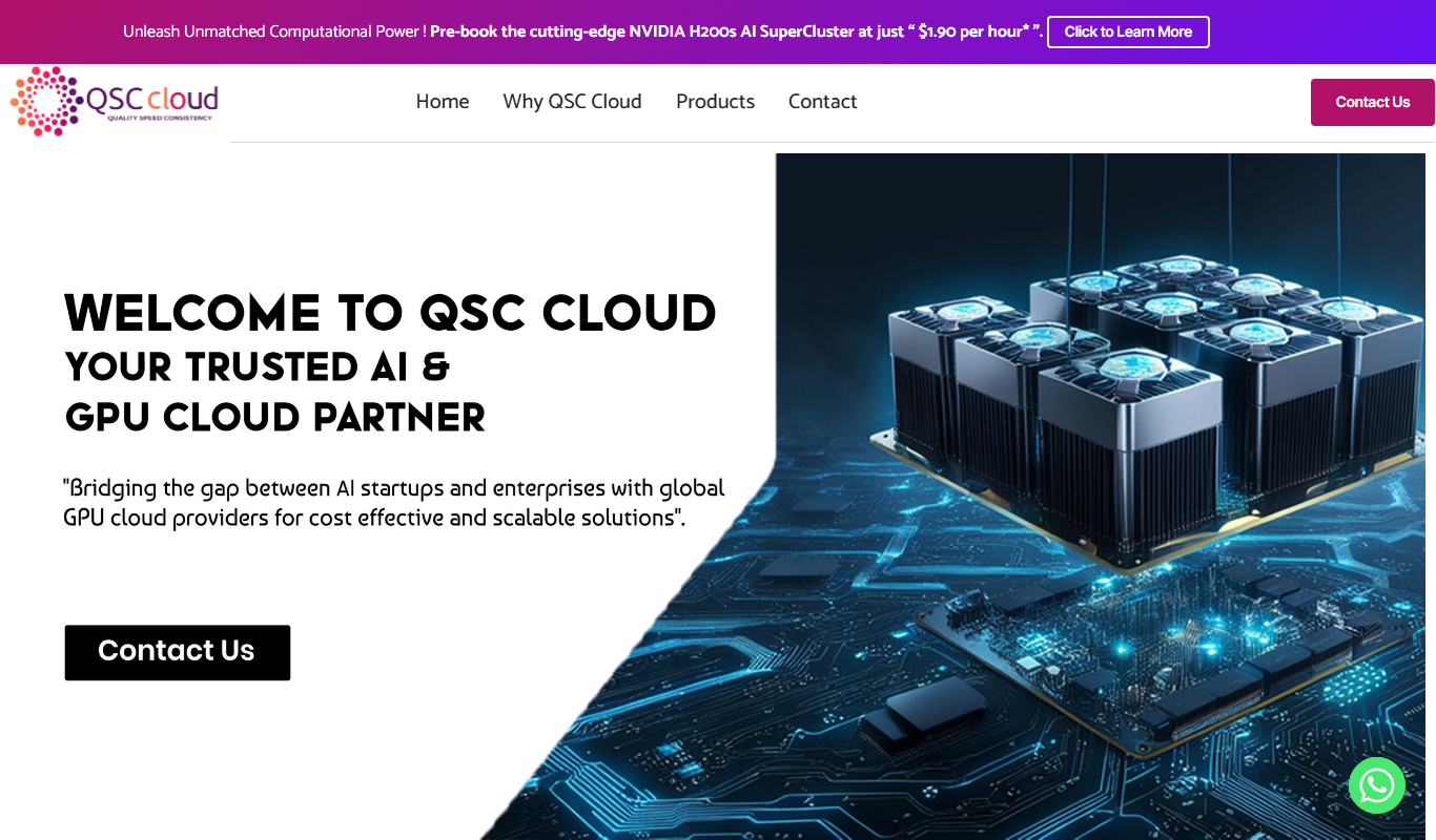 QSC Cloud app screenshot