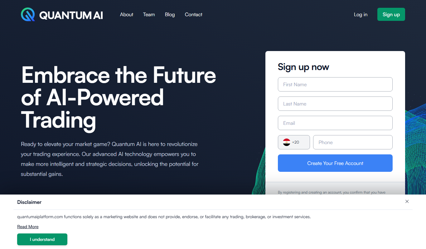 Quantum AI app screenshot