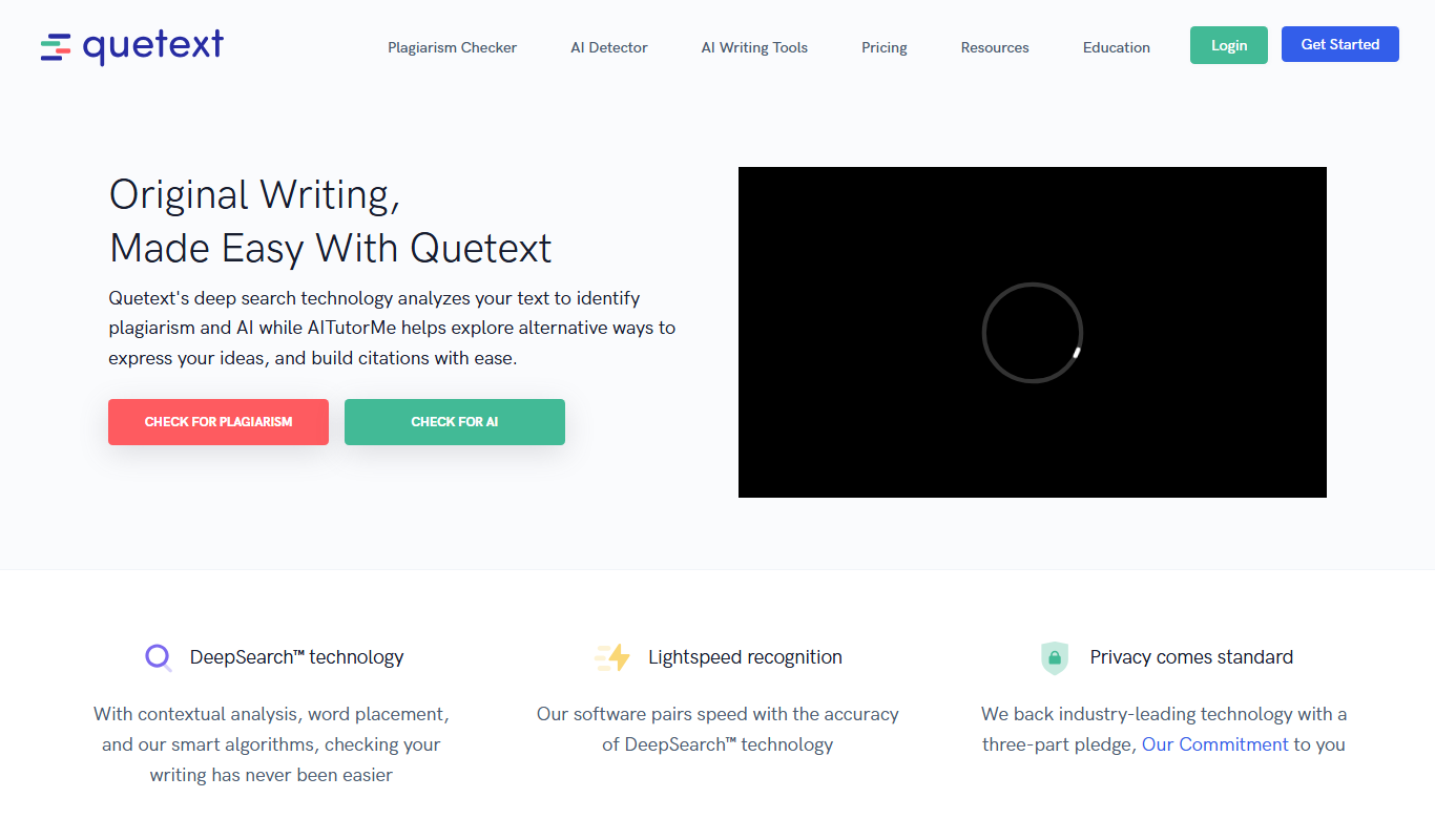 Quetext app screenshot
