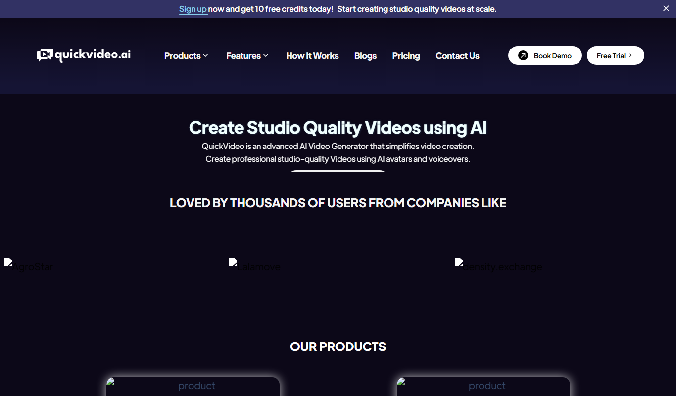 QuickVideo app screenshot
