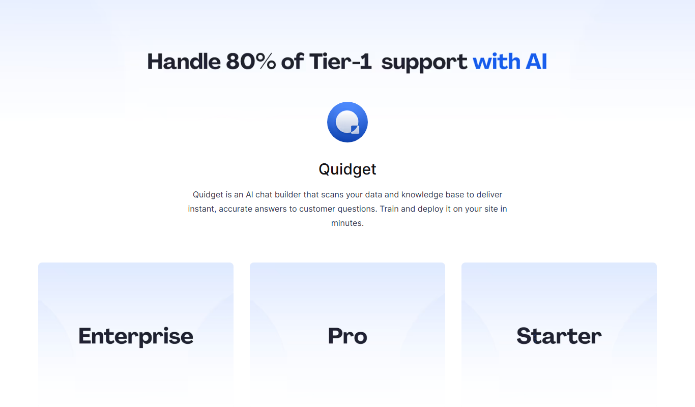 Quidget app screenshot