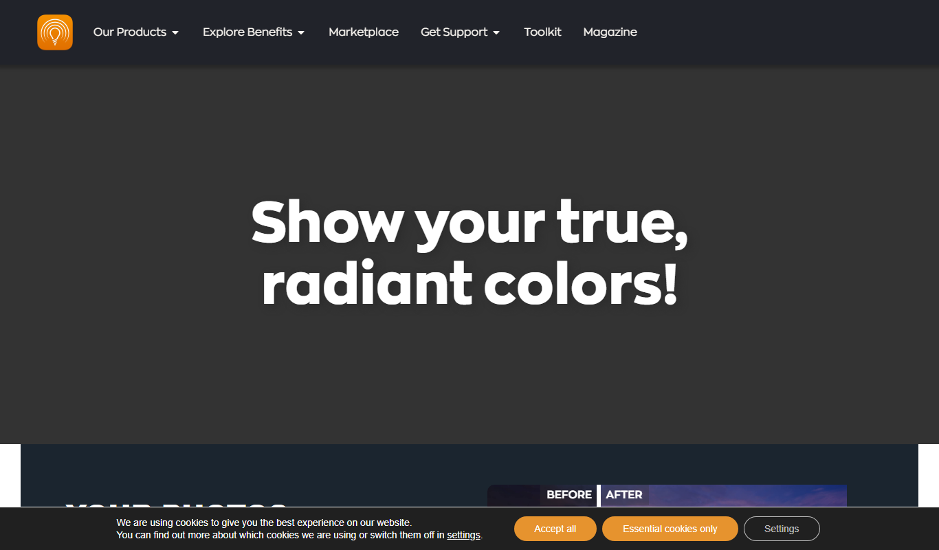 Radiant Photo app screenshot