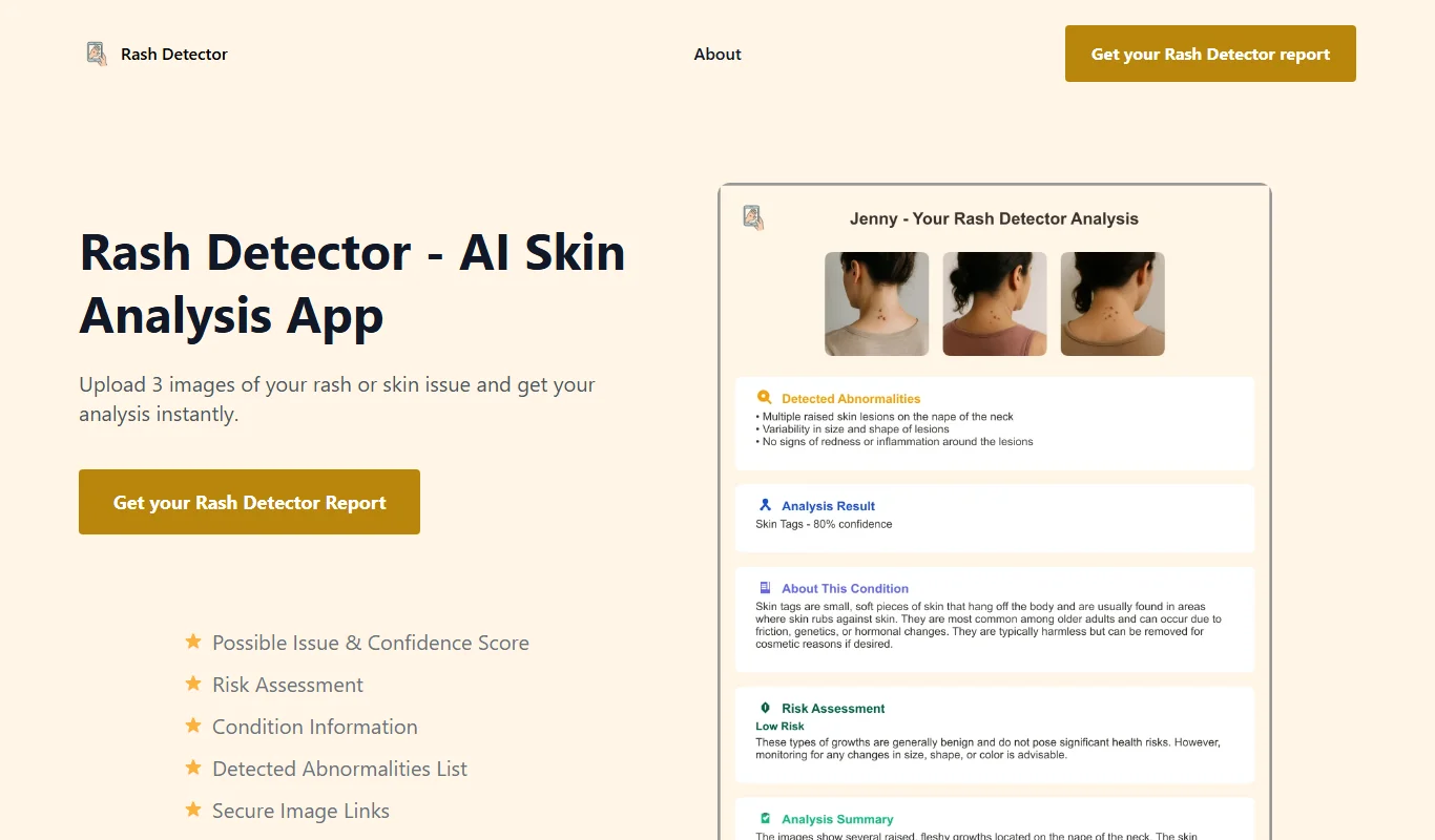 Monitor Rash And Sharpie Rash Detector AI App For Skin Rash Diagnosis And Monitoring